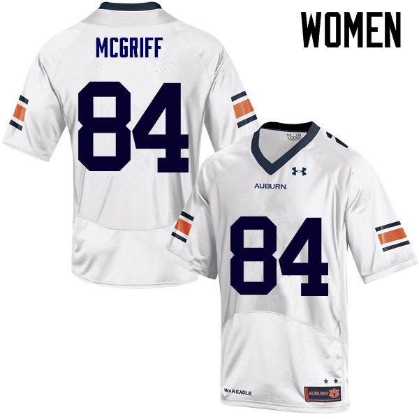 Women Auburn Tigers #84 Jaylen McGriff College Football Jerseys Sale-White